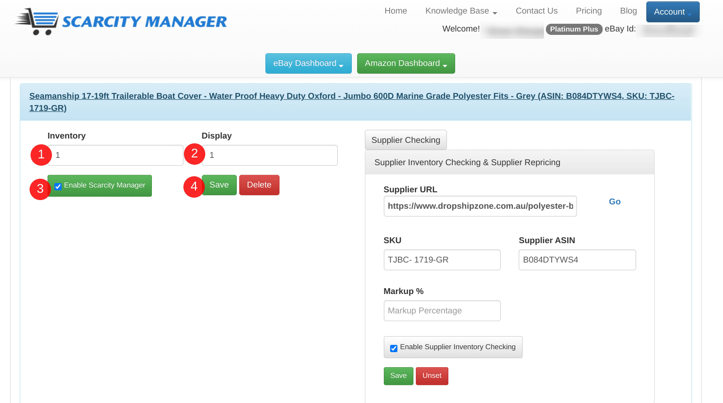 How to fill in your Amazon dashboard